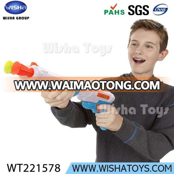 Hot selling kids funny toy dart gun 2 barrels repeater sucker bullet